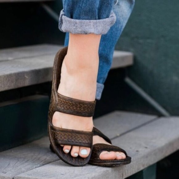 Pali Hawaii Shoes - Dark Brown Pali Hawaii Jandals (Jesus Sandals)